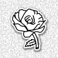 Rose Sketch Sticker