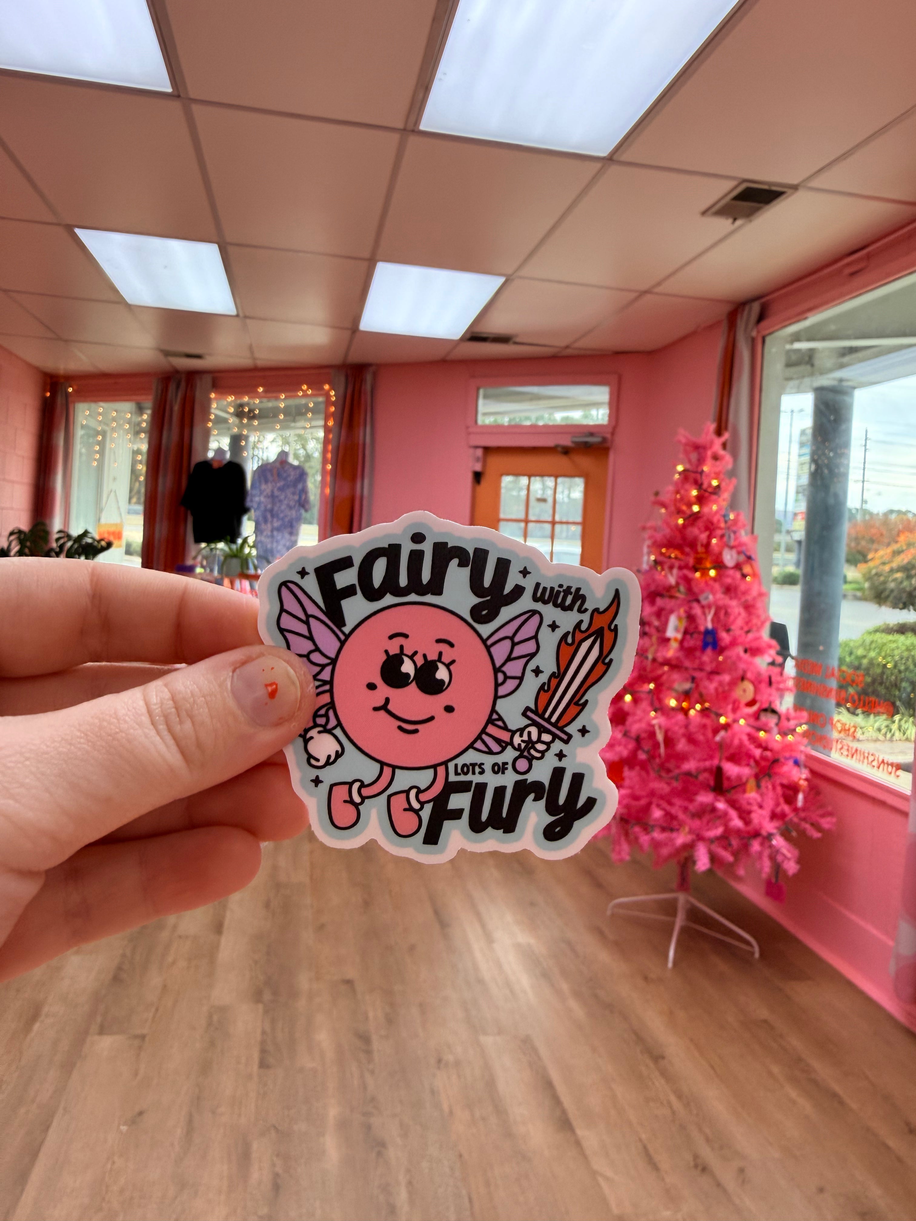 “Fairy with Lots of Fury” Sticker