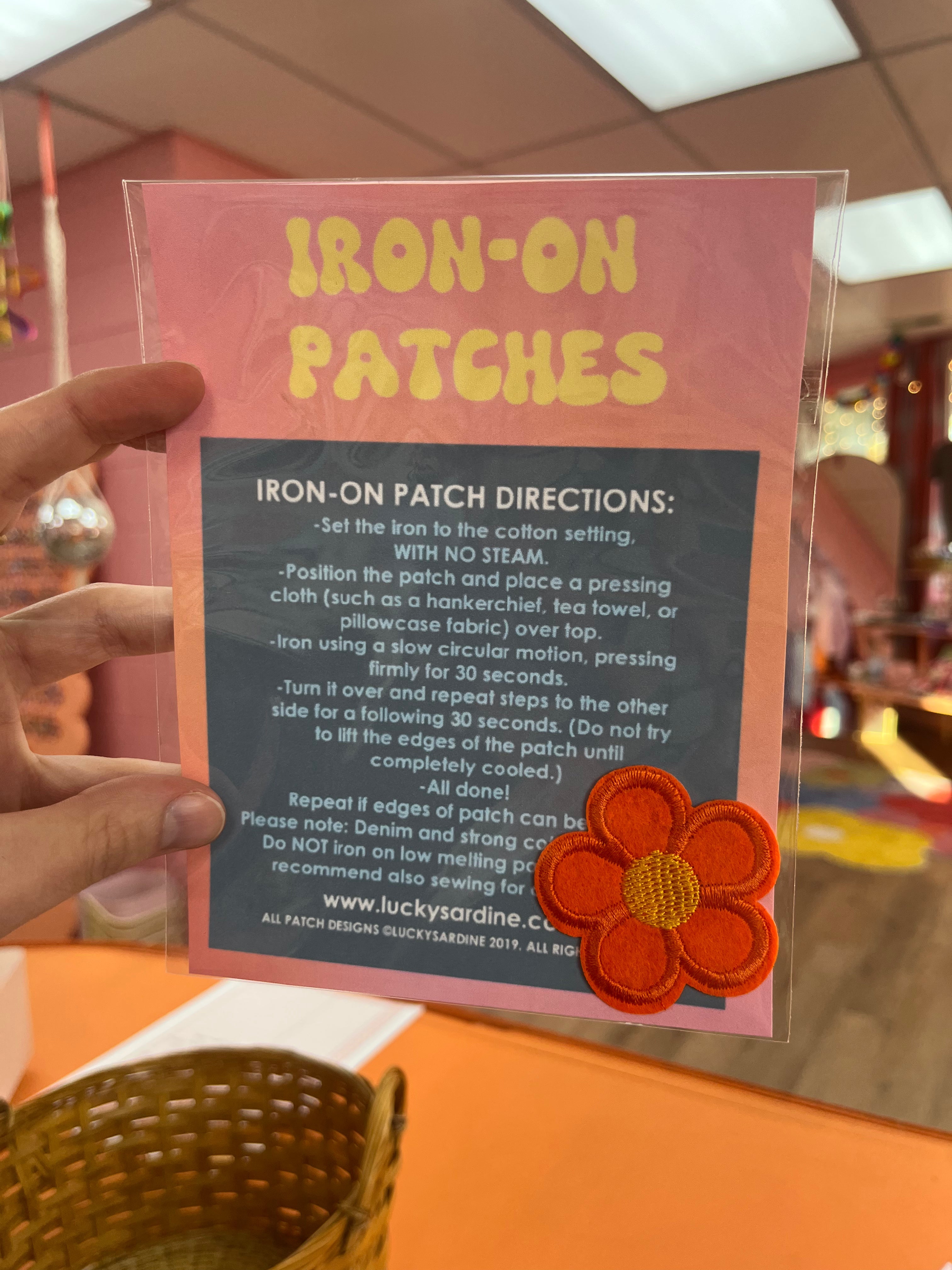 Flower Iron-On Patches