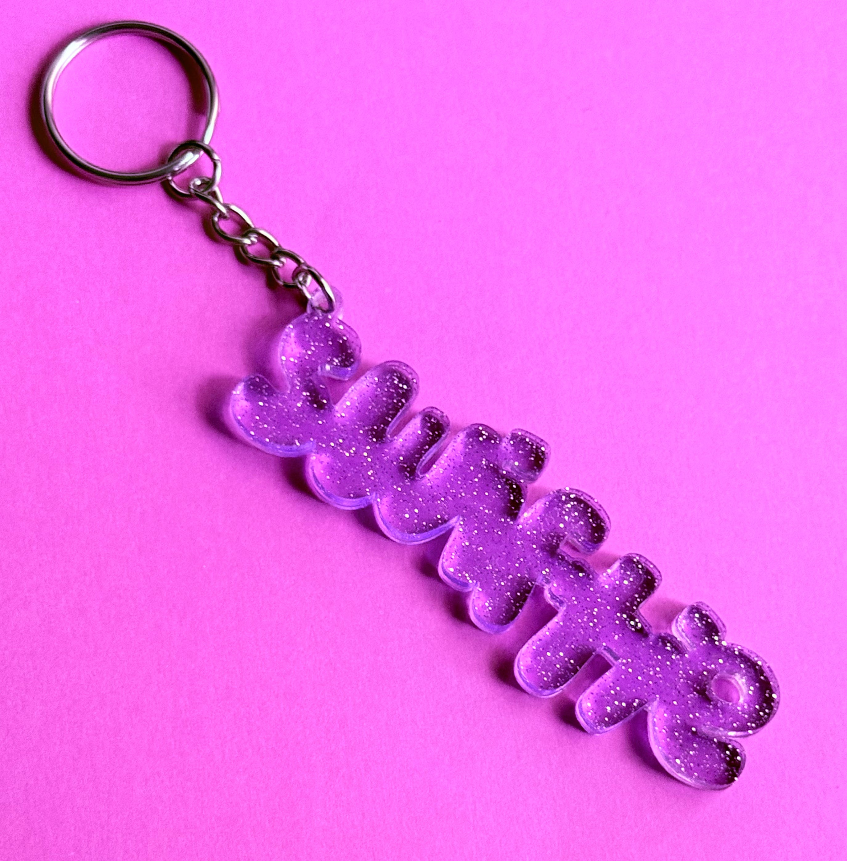 Swiftie Glitter Keychain