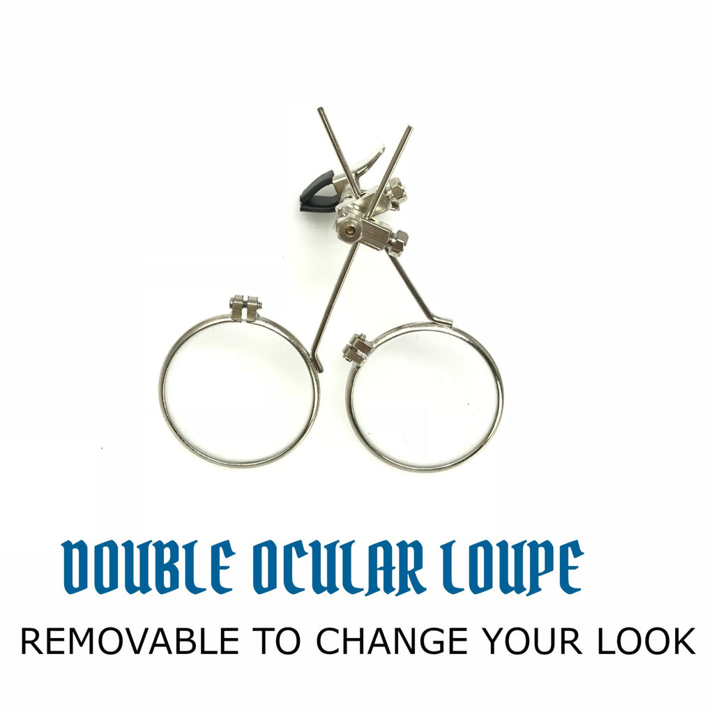 Steampunk Goggles with magnifying loupes kaleidoscope lenses