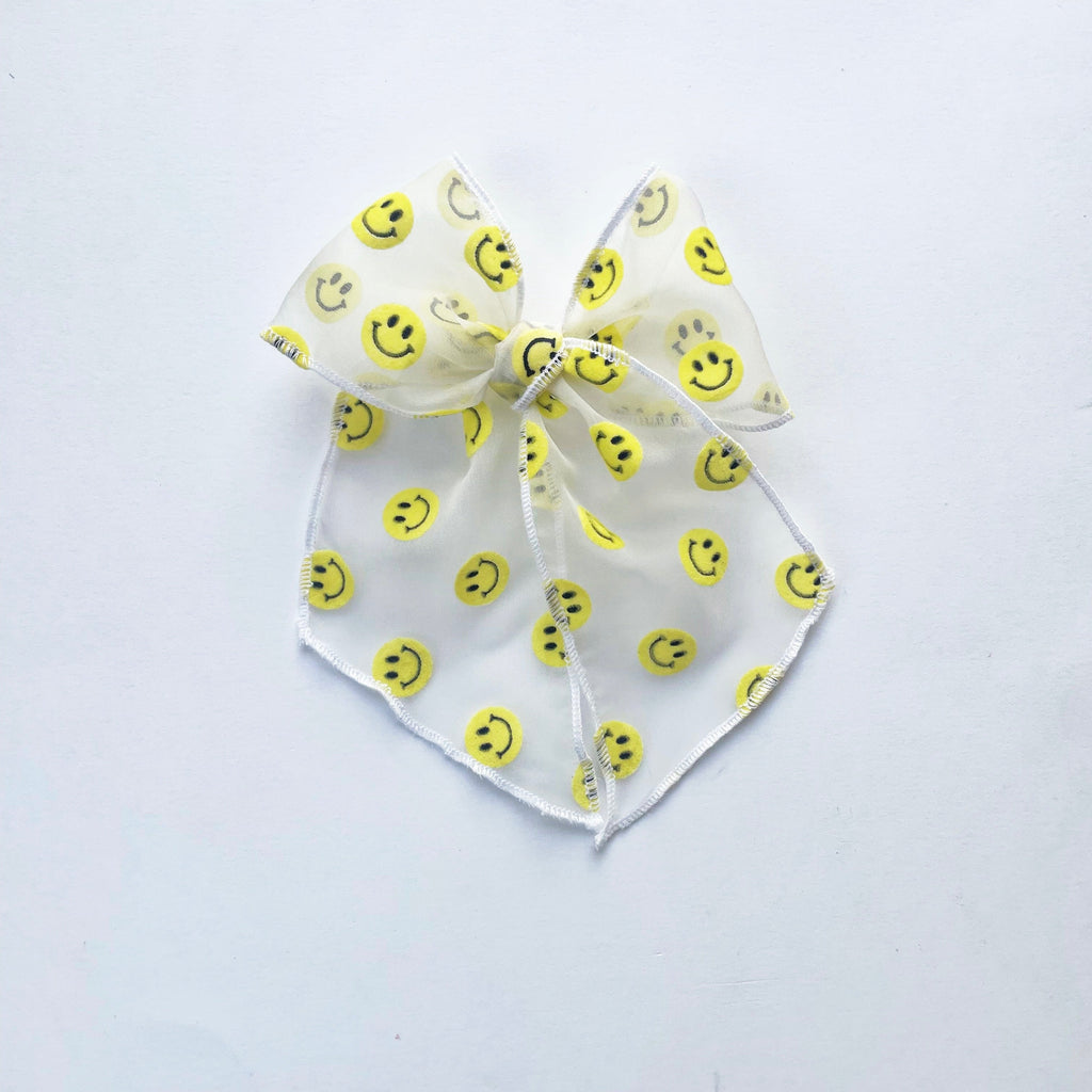 Smile Flocked Elle Bow
