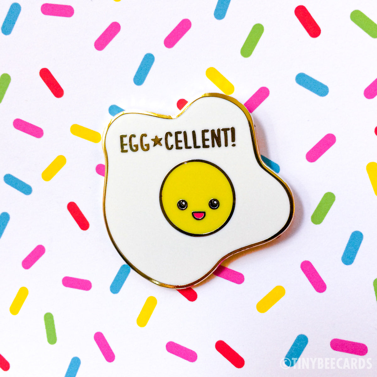 Egg-cellent Fried Egg Hard Enamel Pin