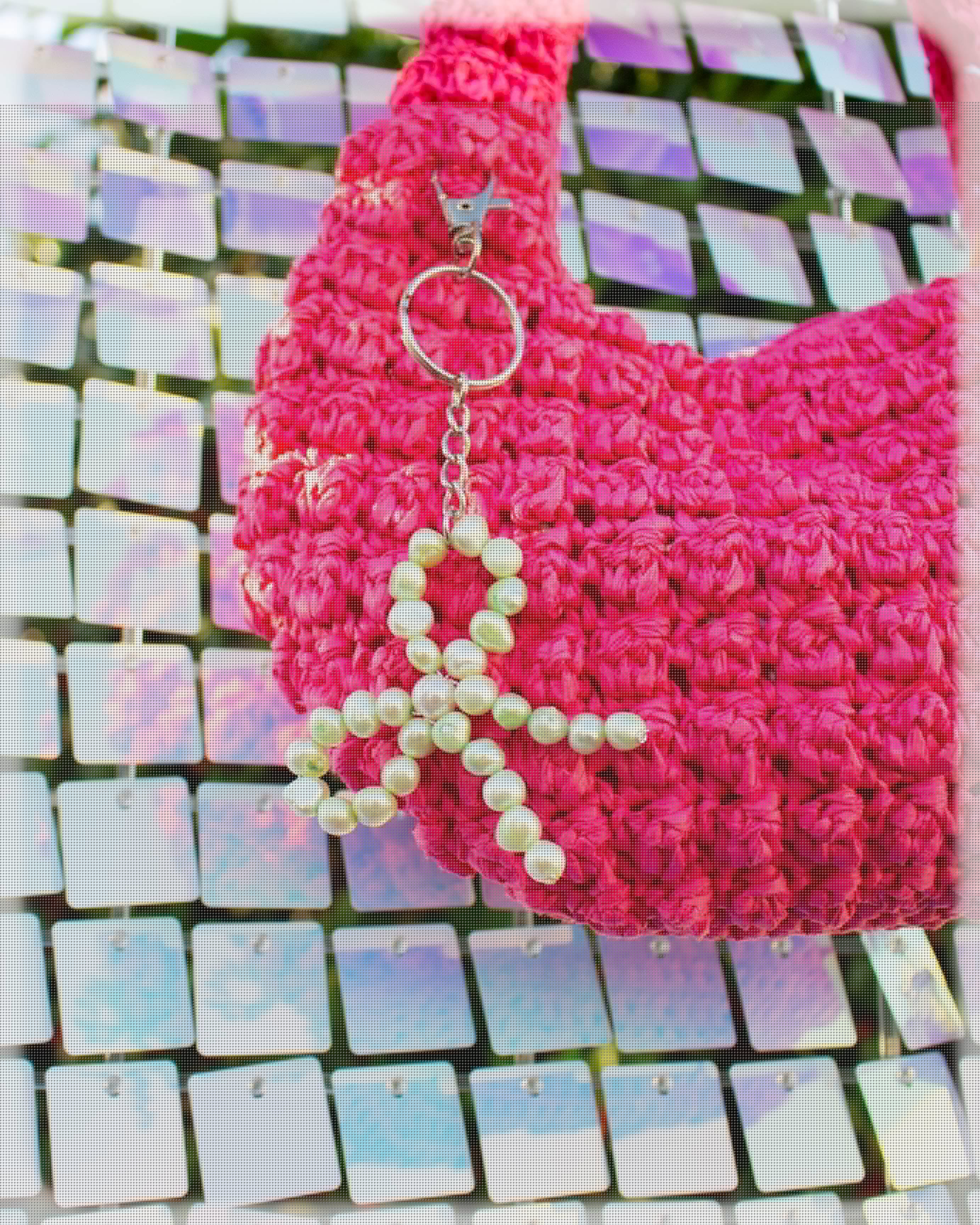 Pearl-fect Bow Bag Charm