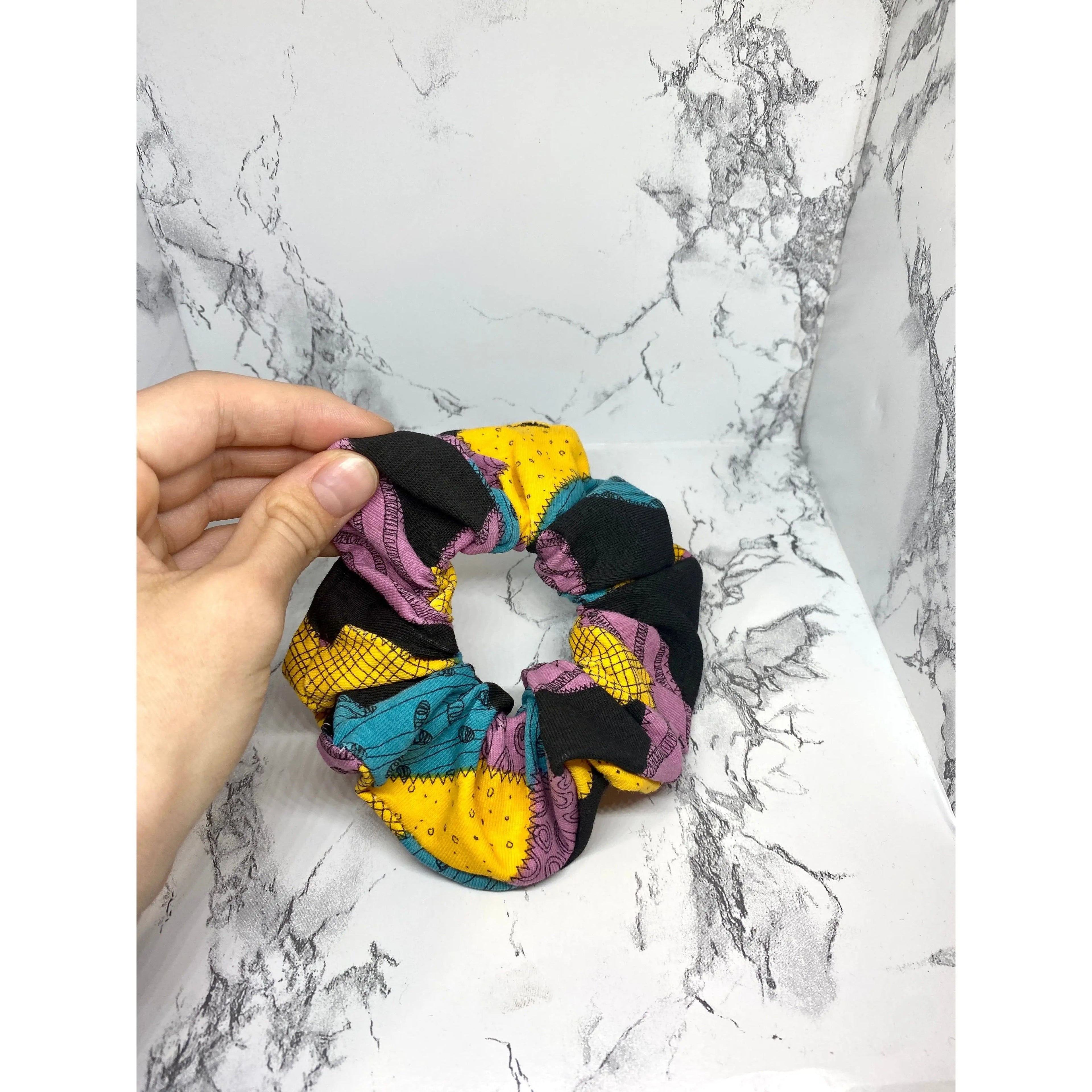Mini Printed Nightmare Before Christmas Halloween Scrunch