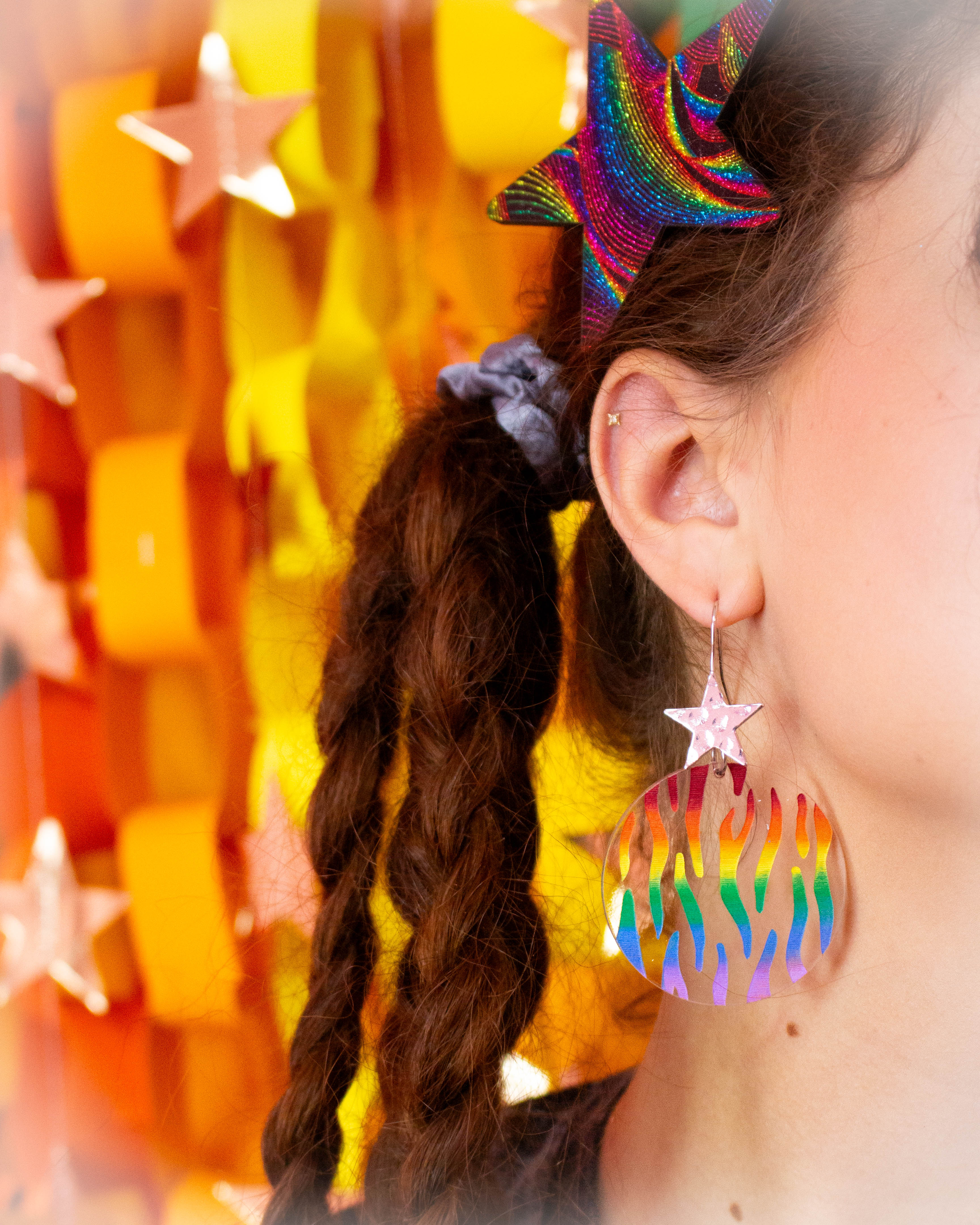 Zebra Print Pride Earrings