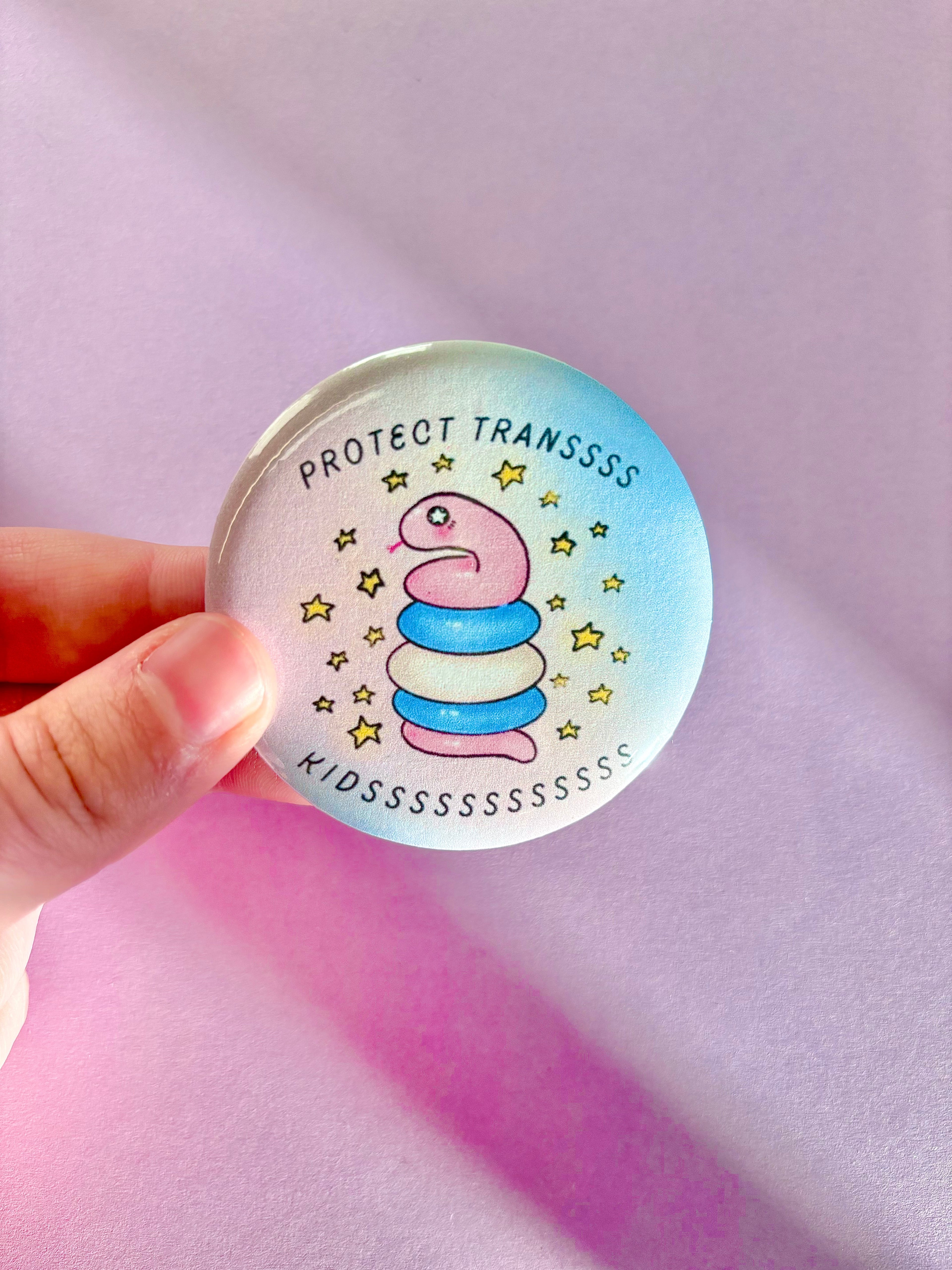 Trans Snake Pin / Magnet