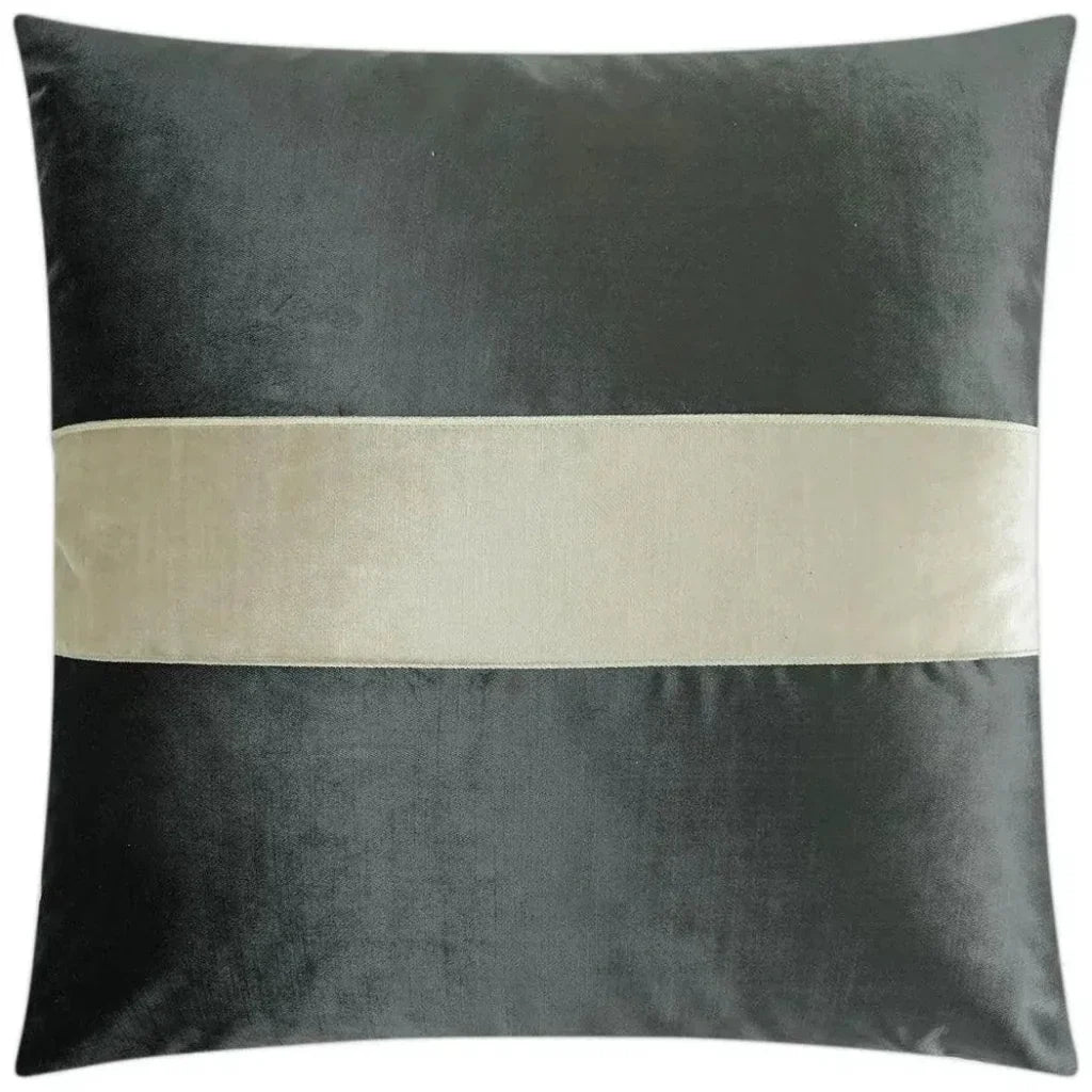 Iridescence Band Graphite Grey Throw Pillow Insert