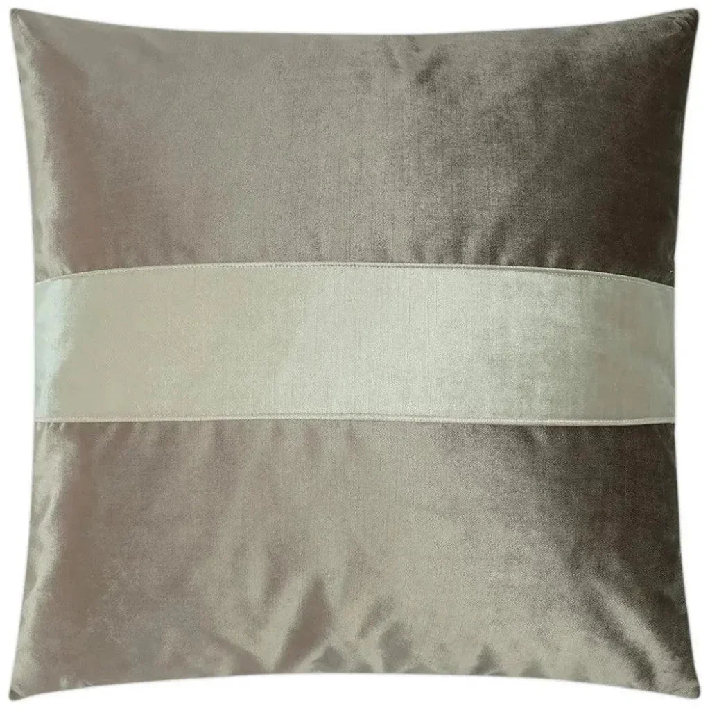 Iridescence Band Latte Brown Throw Pillow Insert