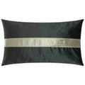 Iridescence Band Lumbar Graphite Grey Throw Pillow