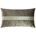 Iridescence Band Lumbar Latte Grey Throw Pillow Insert