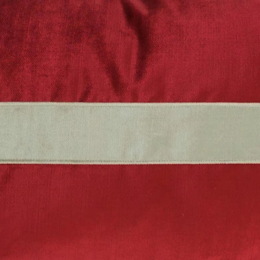 Iridescence Band Lumbar Ruby Red Throw Pillow Insert