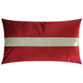Iridescence Band Lumbar Ruby Red Throw Pillow Insert