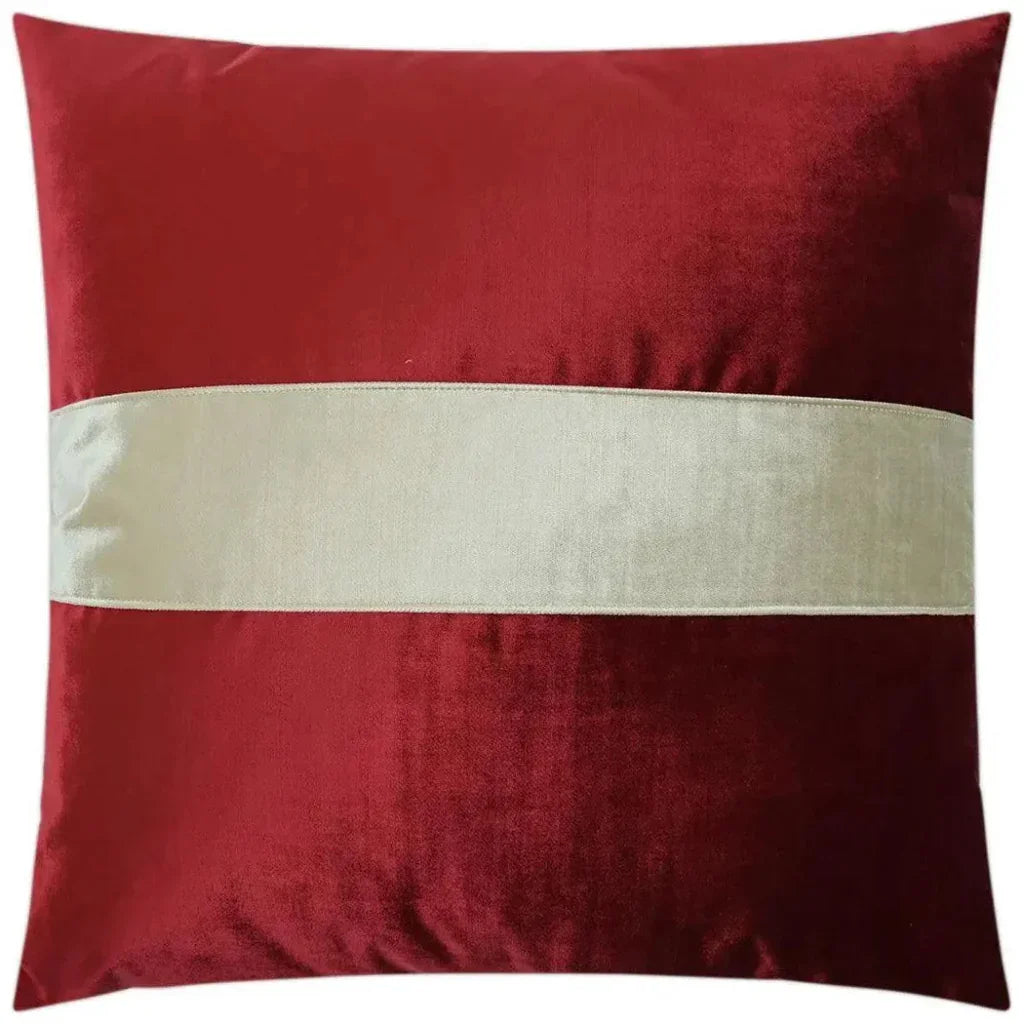 Iridescence Band Ruby Red Throw Pillow Insert