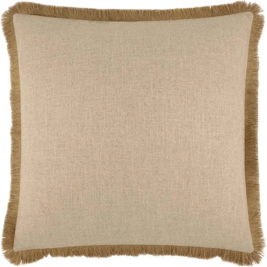 Jefferson Fringe Brown Throw Pillow Insert