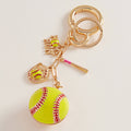 Softball Keychain / Bag Charm