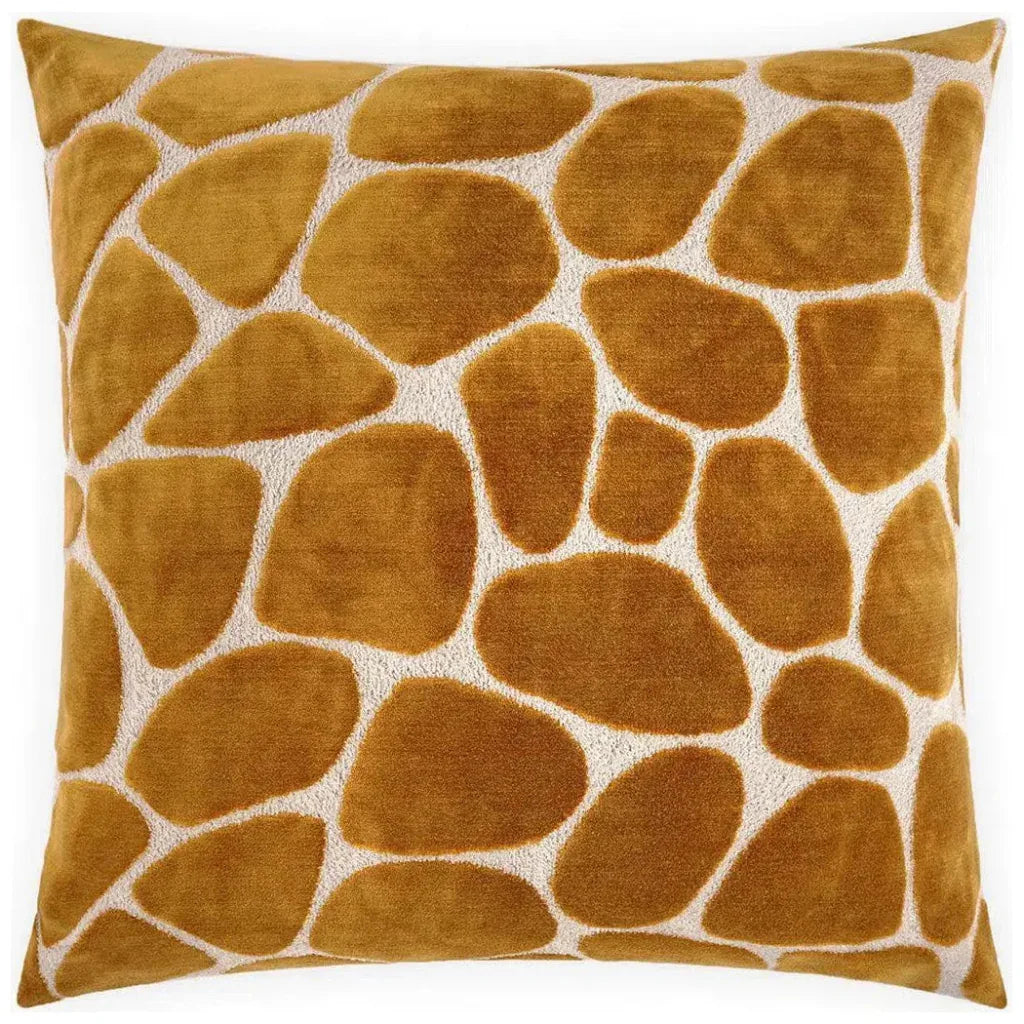 Kalani Amber Brown Throw Pillow With Insert