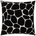 Kalani Onyx Black Throw Pillow With Insert