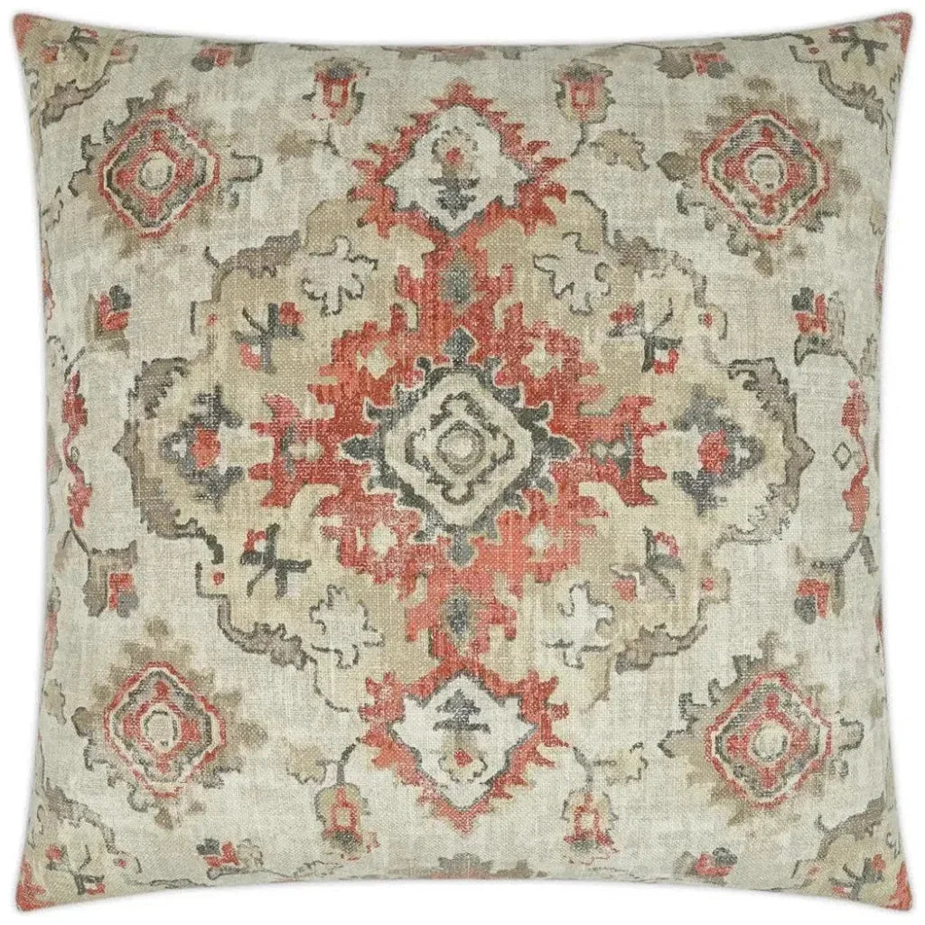 Kapoor Linen Red Throw Pillow With Insert