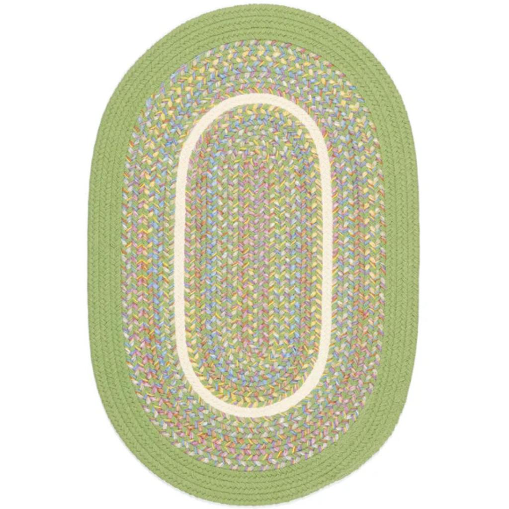Kids' Isle Braided Oval Reversible Area Rugs