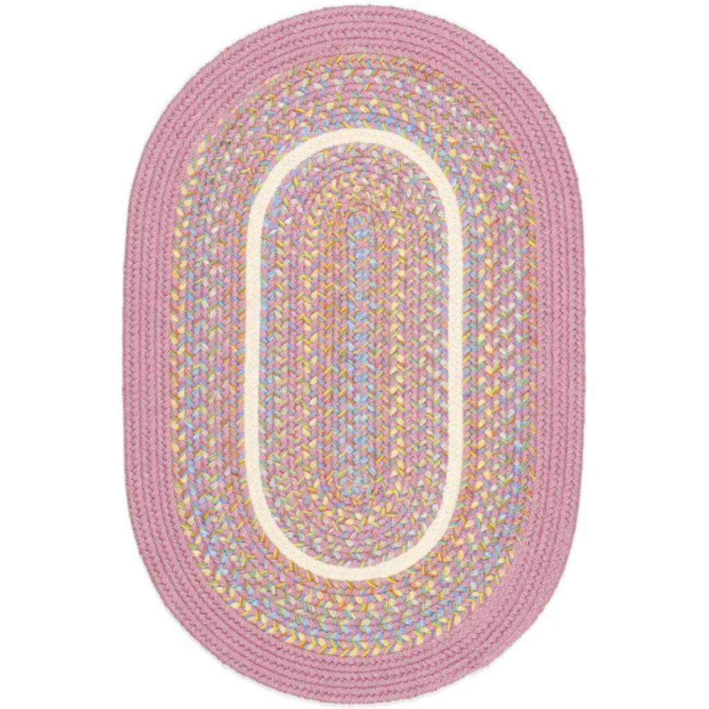 Kids' Isle Braided Oval Reversible Area Rugs