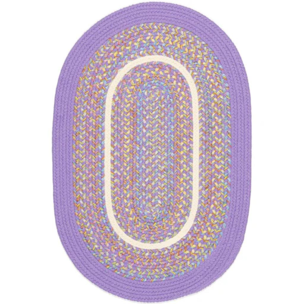 Kids' Isle Braided Oval Reversible Area Rugs