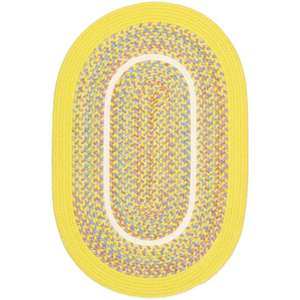 Kids' Isle Braided Oval Reversible Area Rugs