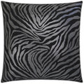 Kumba Ebony Black Throw Pillow With Insert