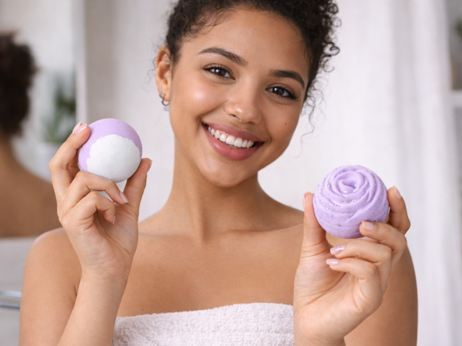 EvolutionUSA Lavender Dreams Bath Bombs for Women – 12 Organic Flower Bath Fizzer, Lush Lavender Bath Bombs for Girls, Womens Bathbomb, Lush Gift for Valentine, Easter, Birthday, Mothers Day, Self Care
