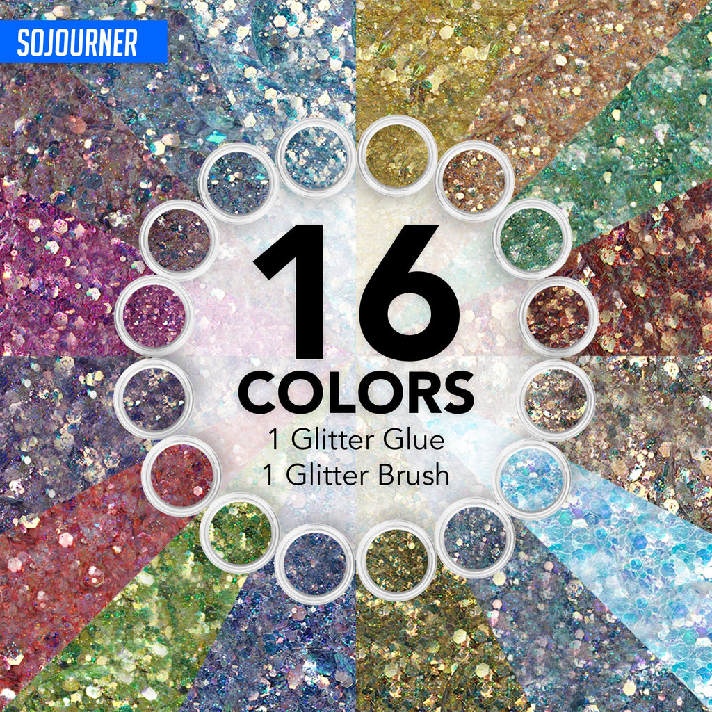Fairy Tears Chunky Holographic Body Glitter I 16 Colors