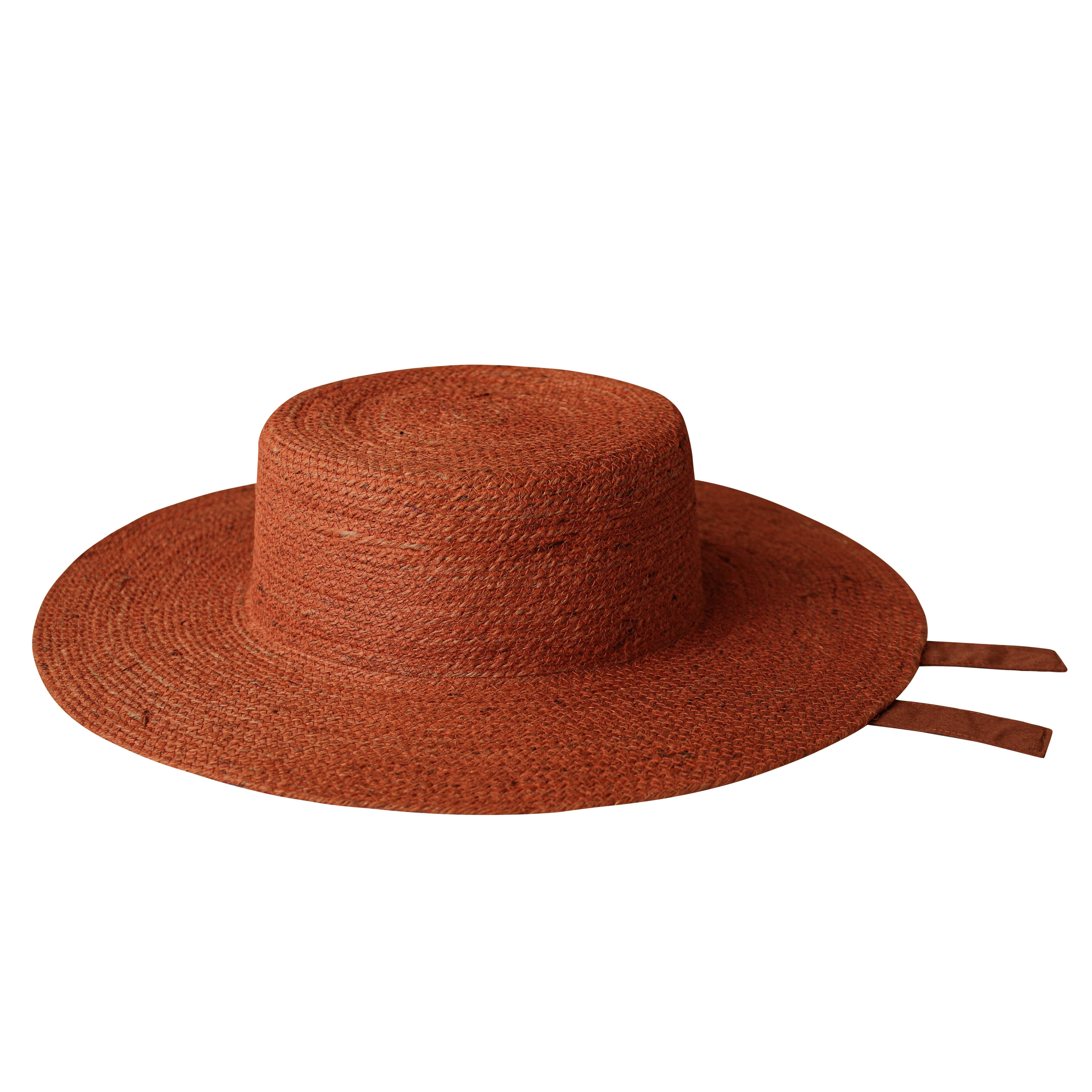 The Loli Jute Hat in Burnt Sienna