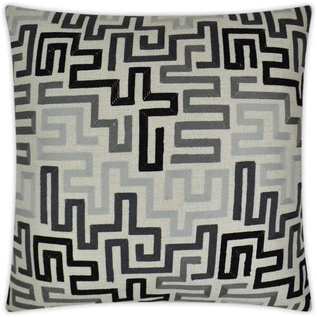Labyrinth Alloy Grey Throw Pillow Insert
