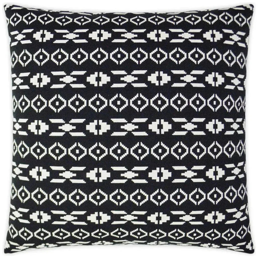 Lightning Black Throw Pillow With Insert