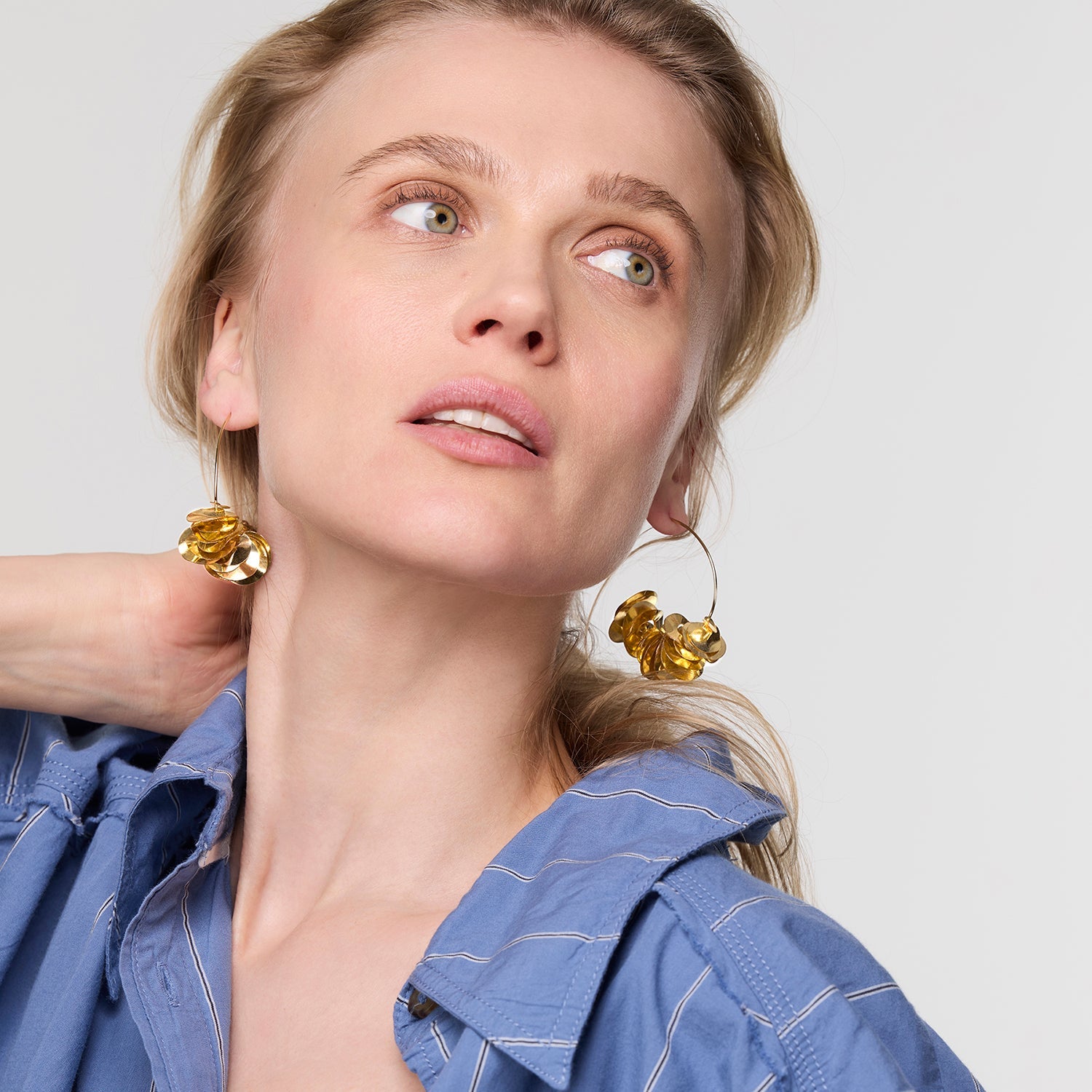 Mini Lolita Gold Hoop Earrings