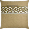 Lyon Saffron Brown Throw Pillow With Insert