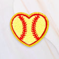 Heart Shaped Softball Patch