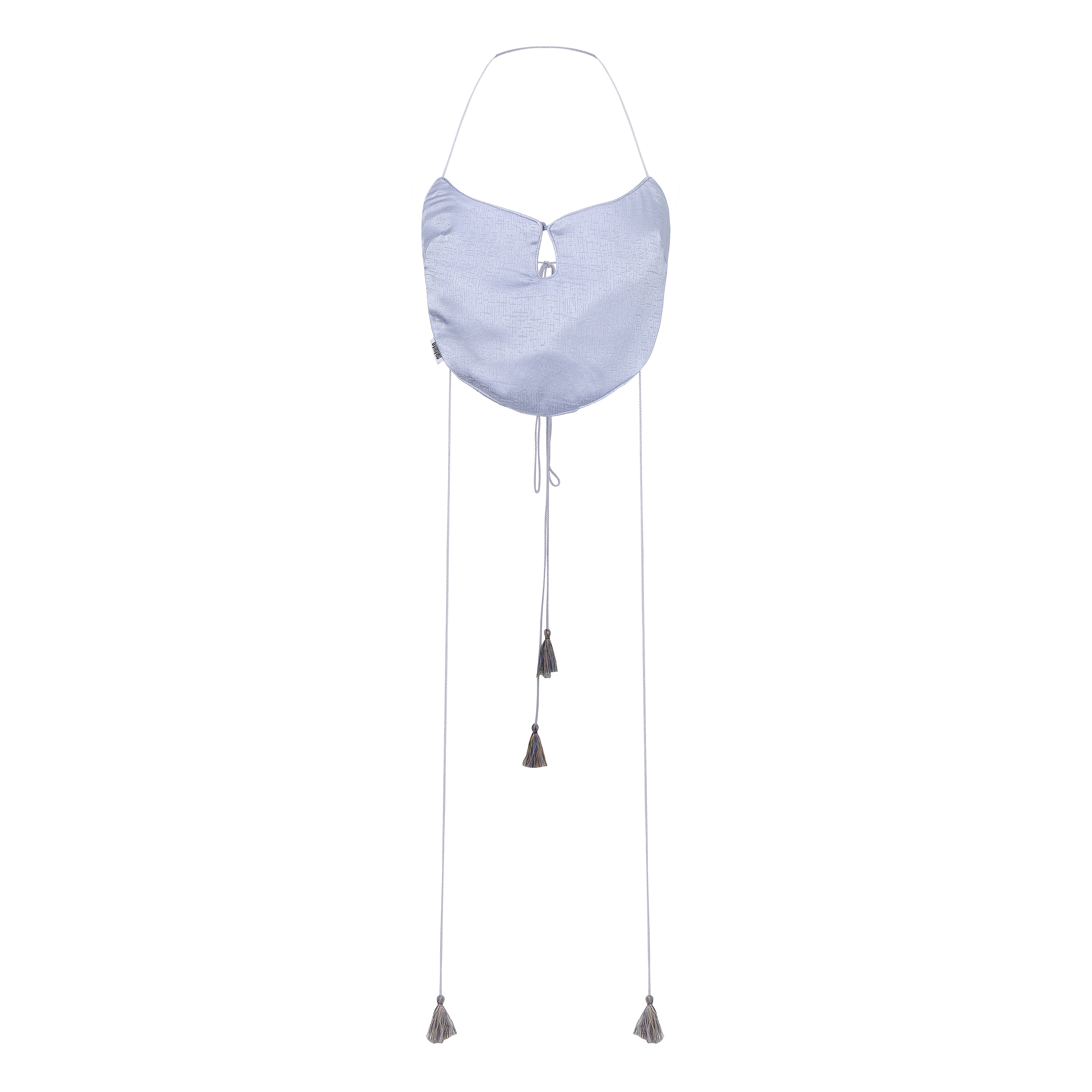 Dong Cropped Reversible Apron Top Periwinkle/Blue