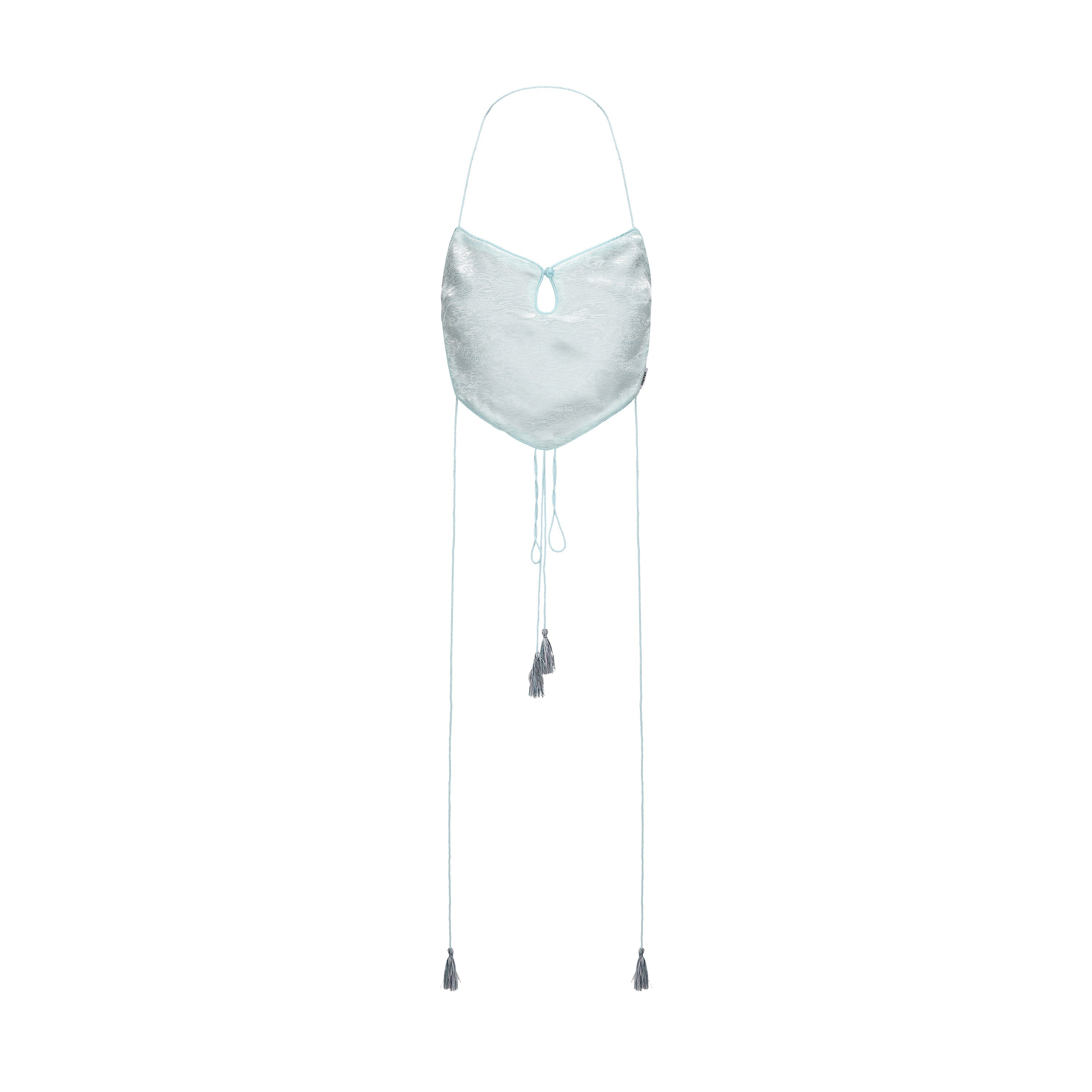 Dong Cropped Reversible Apron Top Jade Blue