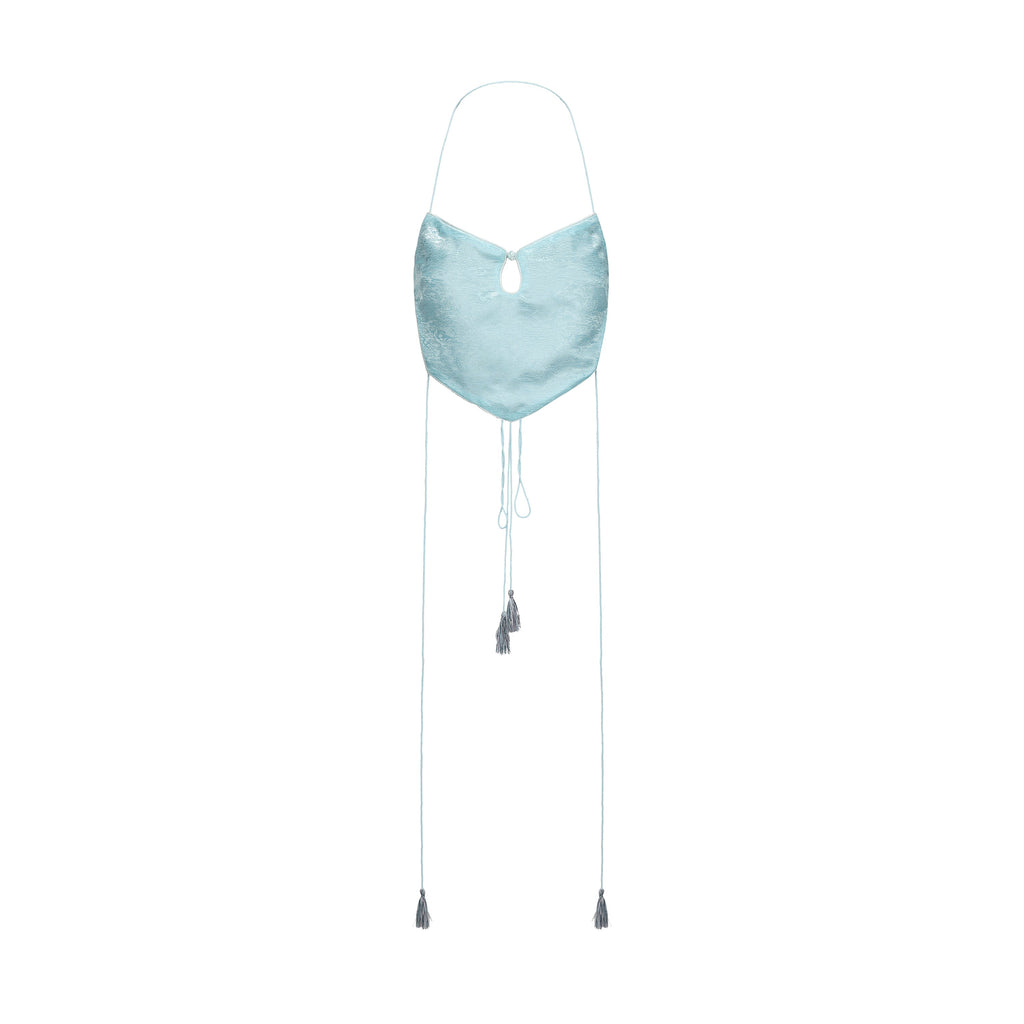 Dong Cropped Reversible Apron Top Elixir Blue