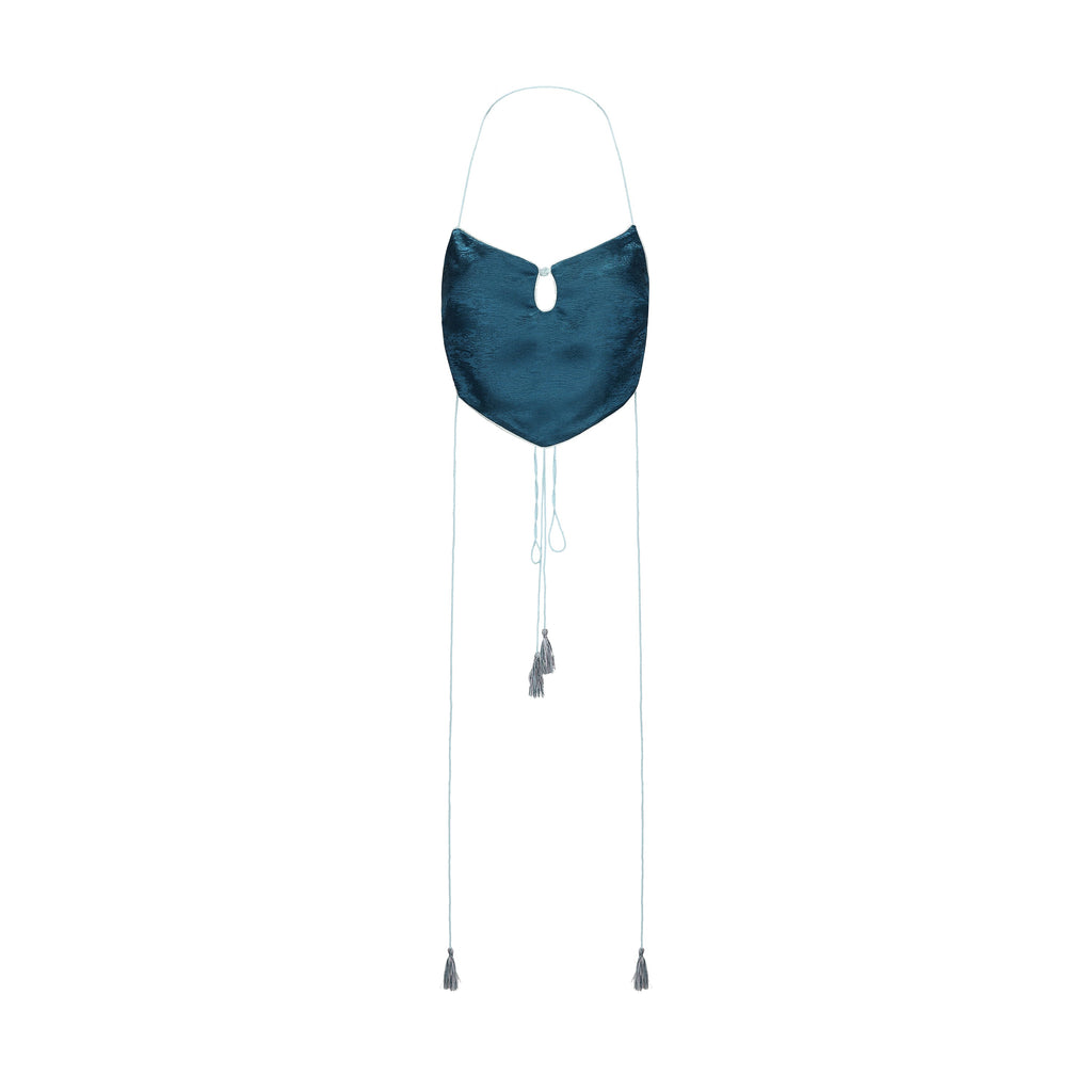 Dong Cropped Reversible Apron Top Elixir Blue