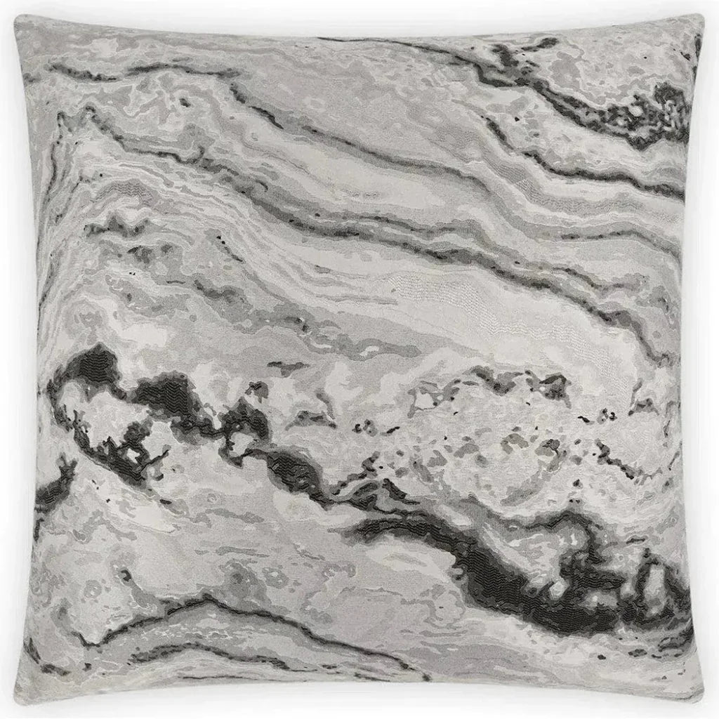 Mahwah Onyx Grey Throw Pillow With Insert