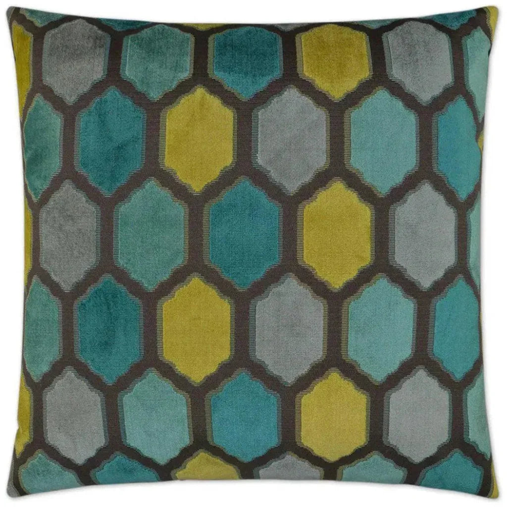 Mallorca Laguna Teal Throw Pillow Insert