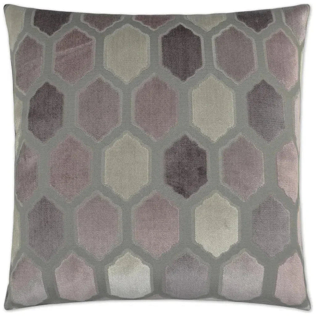 Mallorca Mulberry Grey Throw Pillow Insert