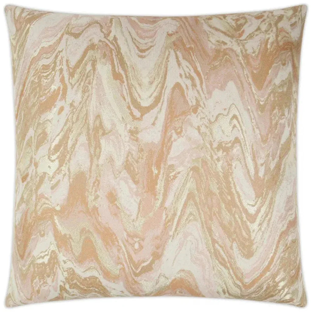 Malta Blush Brown Throw Pillow With Insert