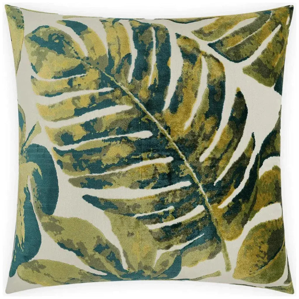 Massala Capri Green Throw Pillow With Insert