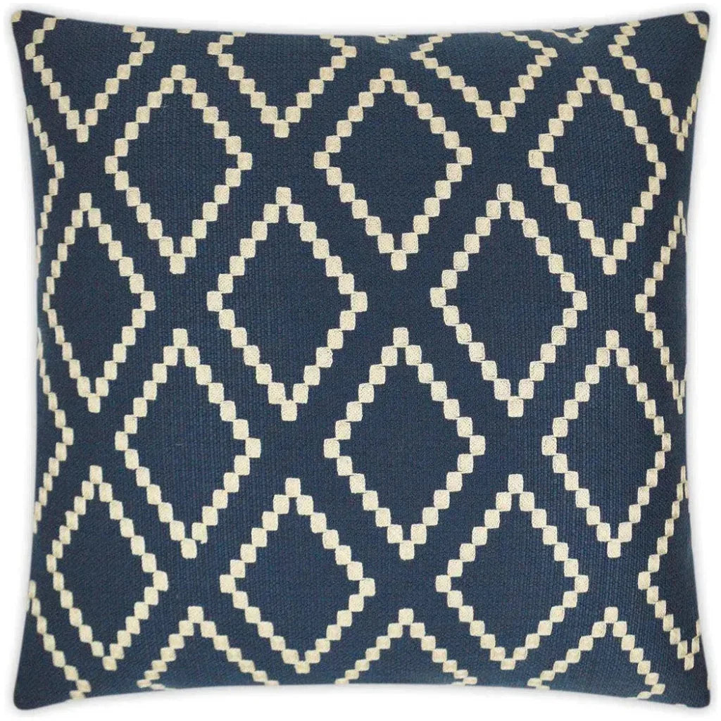 Matteo Blue Blue Throw Pillow With Insert