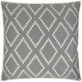 Matteo Smoke Grey Throw Pillow With Insert