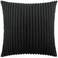 Megga Jet Black Throw Pillow With Insert