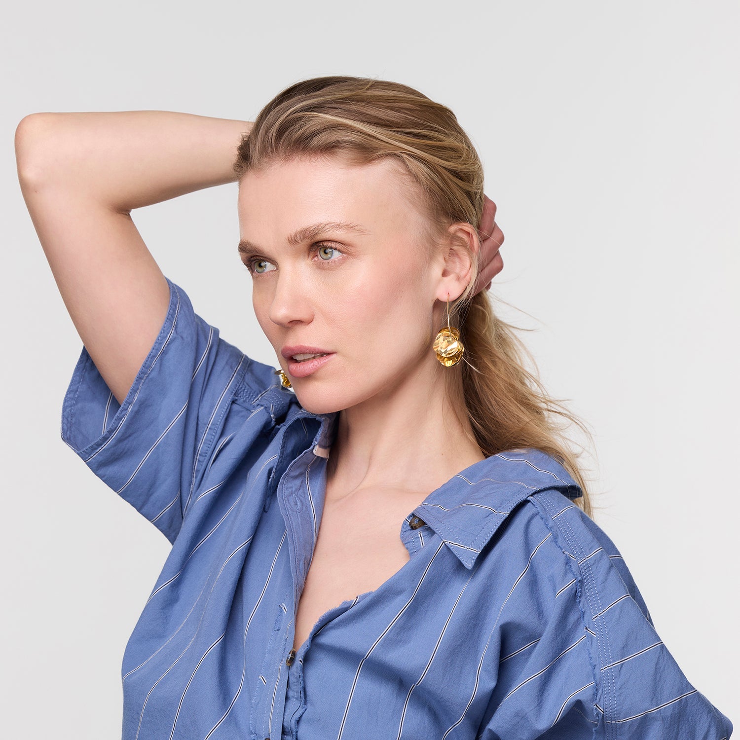 Mini Lolita Gold Hoop Earrings
