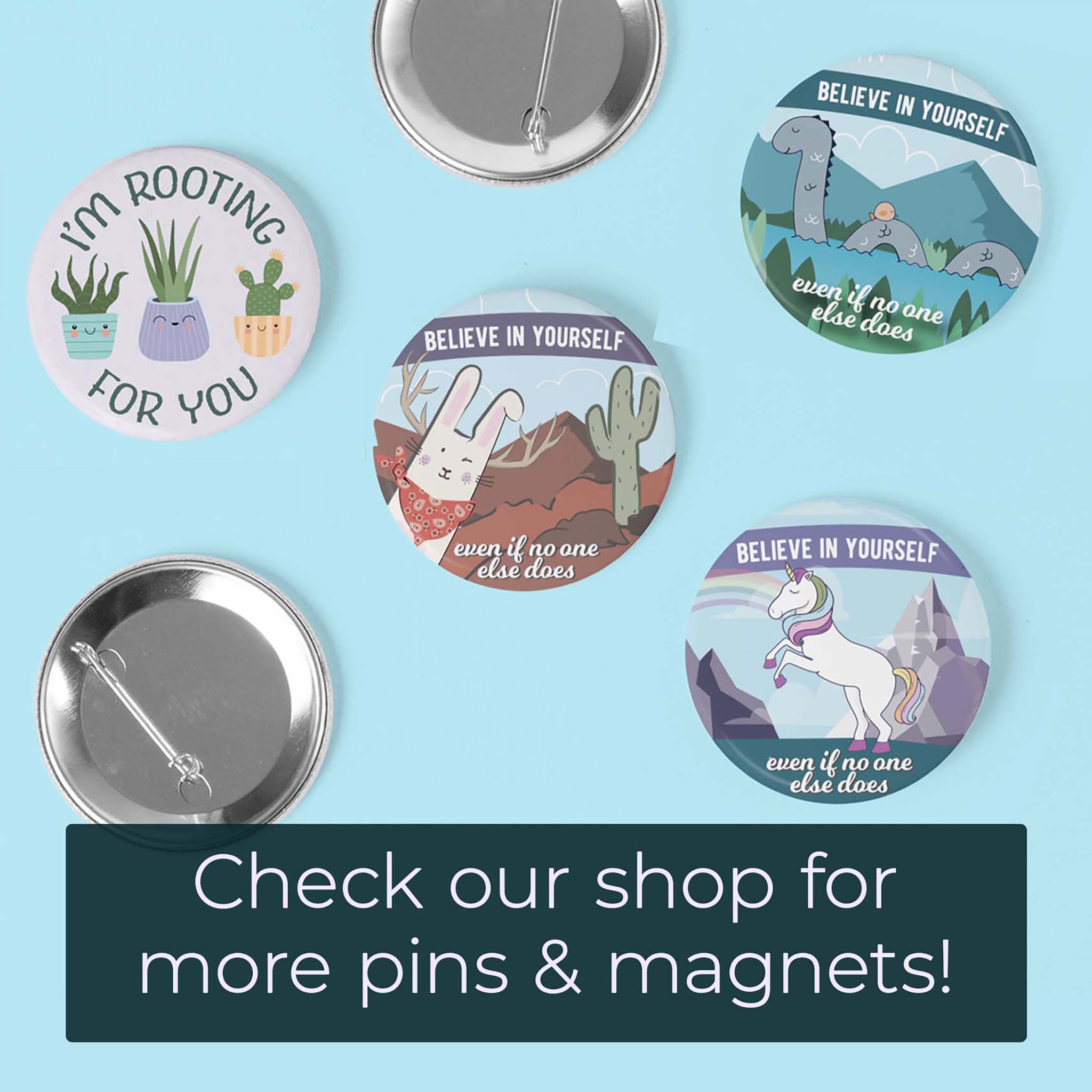 Believe Yeti Pin - 2.25" Button